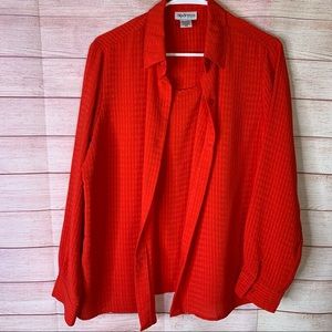 Apparenza Two in One Button Blouse Women’s Medium‎